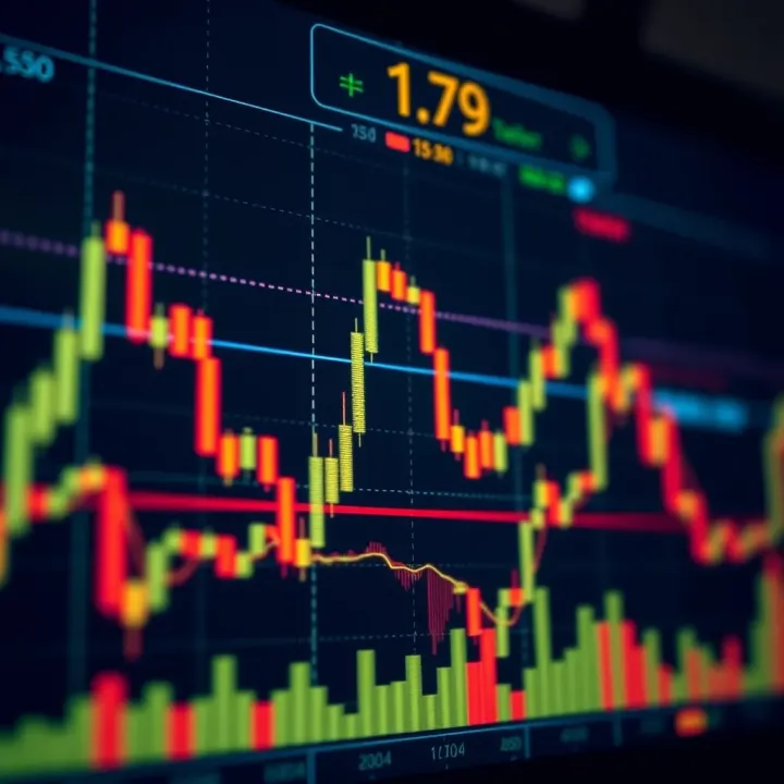 Forex chart displaying bearish candlestick formation predicting possible downward trend