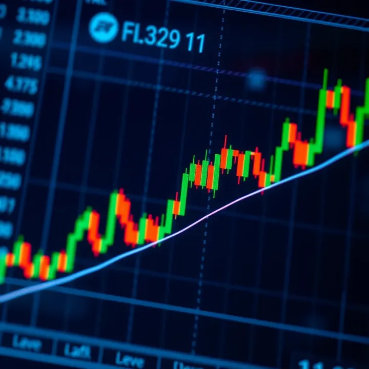 Bullish ascending triangle pattern on a forex trading chart indicating potential upward price breakout