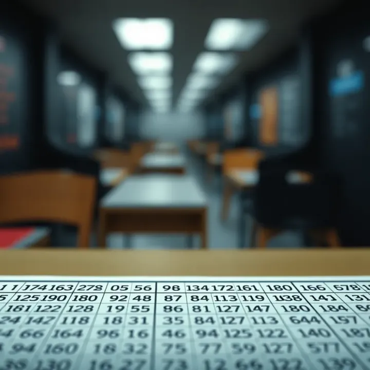 Table showing decimal numbers alongside their binary equivalents for comparison