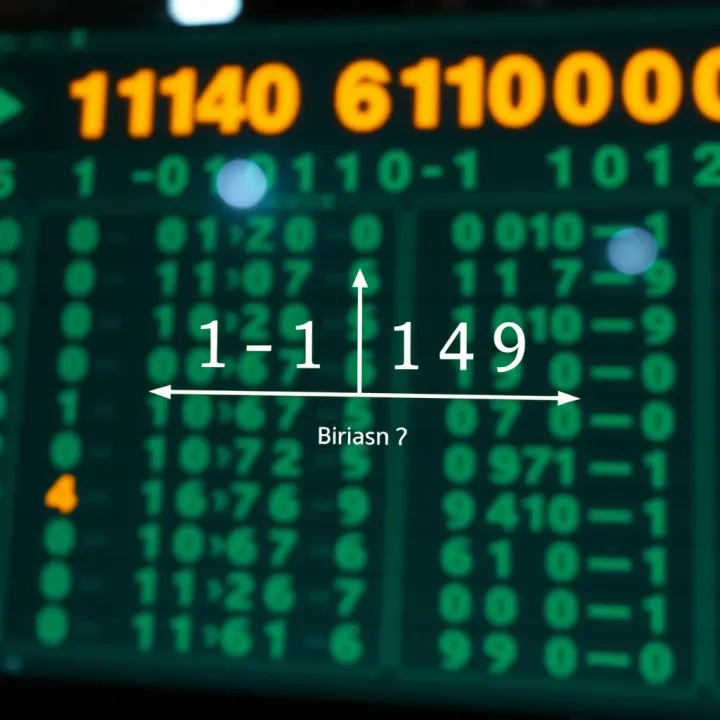 Diagram illustrating the division of a decimal number by two to find binary digits