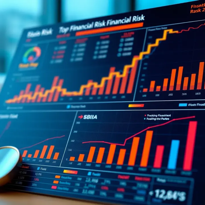 Chart showing tools and strategies for evaluating and mitigating financial risks in business