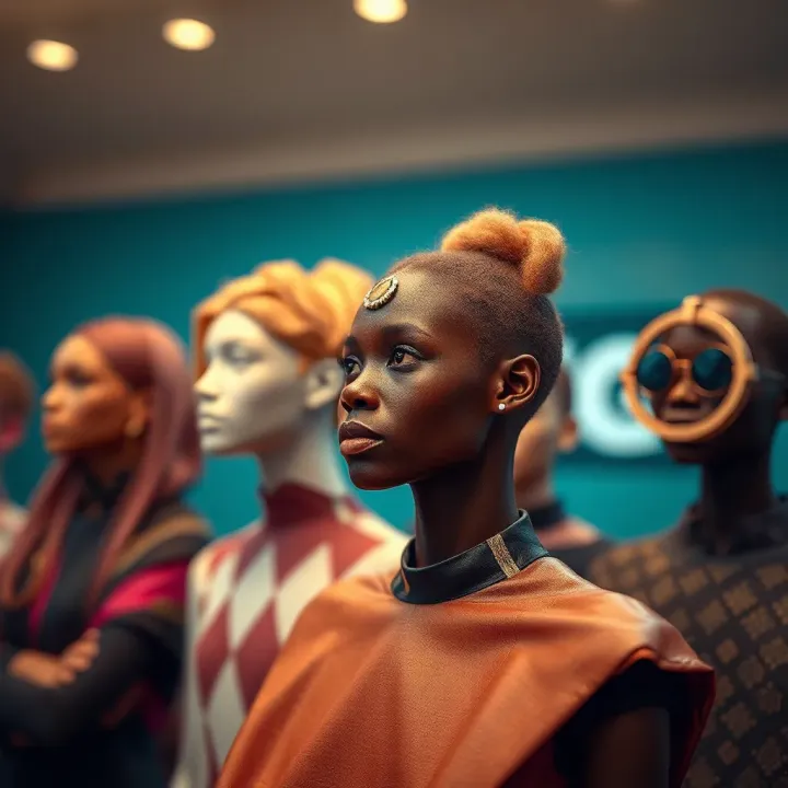 Abstract representation of diverse gender symbols blending beyond the binary