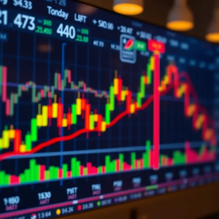 Chart showing bullish reversal candlestick pattern signaling market trend change