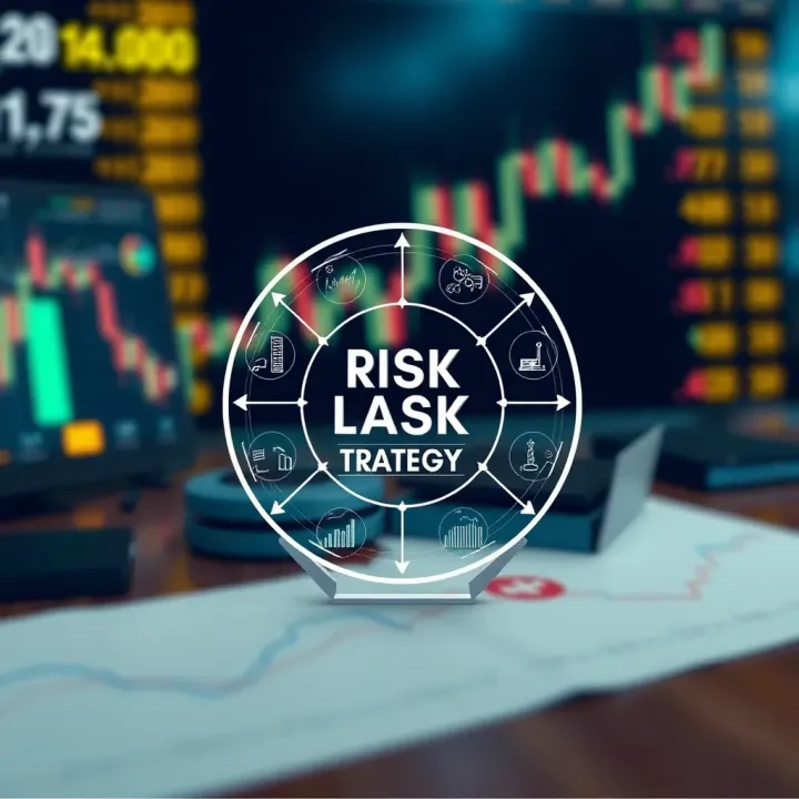 Conceptual diagram of risk management techniques for binary options trading